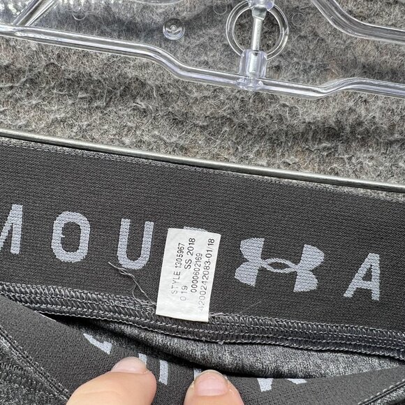 Under Armour Pants Womens Large Gray HeatGear Compression 3/4 Leggings Running - Picture 5 of 10